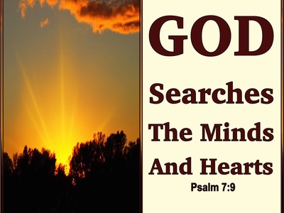 Psalm 7:9 God Searches The Minds And Hearts (beige)