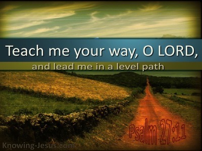 Psalm 27:11 Teach Me Your Way (green)