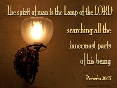Proverbs 20:27 The Spirit Of Man Is A Lamp Of The Lord (brown)