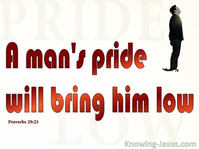 Proverbs 29:23 Humble Spirit Obtains Honour (red)