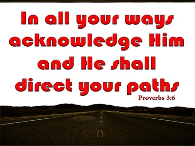 Proverbs 3:6 In All Your Ways Acknowledge Him (red)