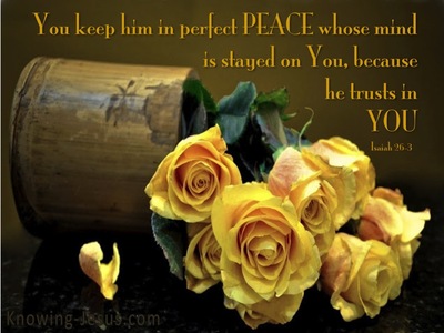 Isaiah 26:3 Perfect Peace (brown)