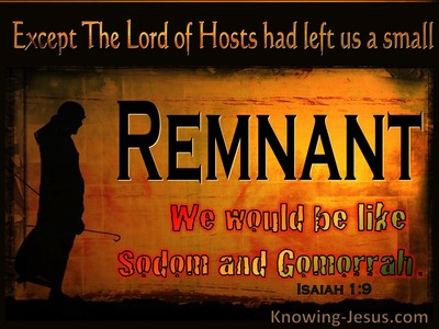Isaiah 1:9 Unless God Left Survivors We Would Be Like Sodom And Gomorrah (black)