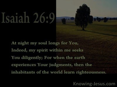 Isaiah 26:9 My Soul Longs For You (black)