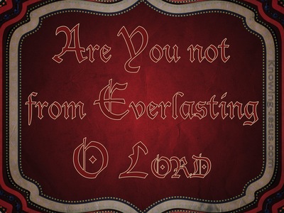 Habakkuk 1:12 You Are From Everlasting, O LORD (red)