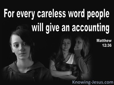 Matthew 12 36 Inspirational Images