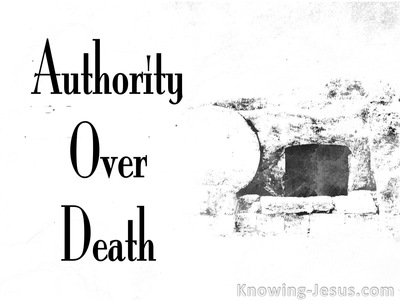 John 10:18 Authority Over Death And Life (white)