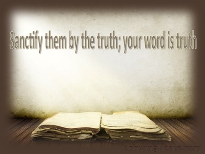 John 17:17 Sanctify Them By The Truth (gray)