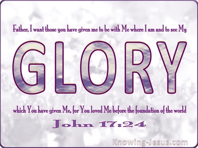 John 17:24 That They May See My Glory (pink)
