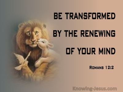 Romans 12:2 Transformed By The Renewing Of Your Mind (brown)