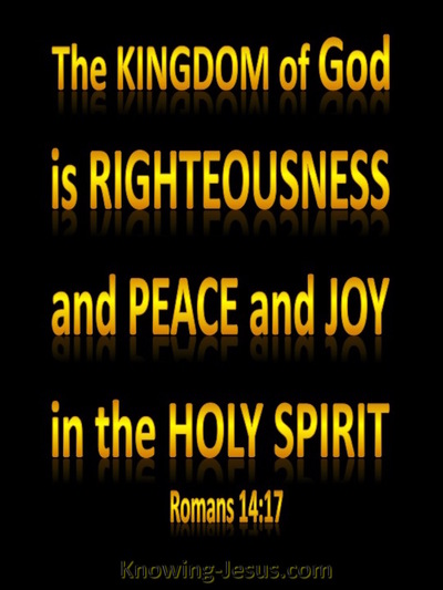 Romans 14:17 The Kingdom Of God (yellow)