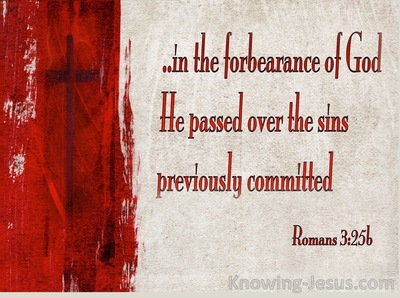 Romans 3:25 God Displayed Publicly As A Propitiation In His Blood Through Faith (beige)