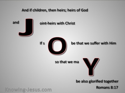 Romans 8:17 Joint Heirs With Christ (black)