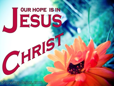 1 Corinthians 15:19 Our Hope Is In Christ (red)