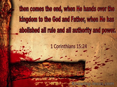 1 Corinthians 15:24 Then Comes The End (red)