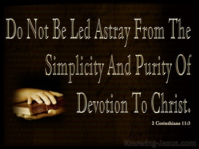 2 Corinthians 11:3 Do Not Be Led Astray (gold)