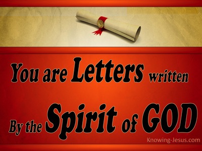 2 Corinthians 3:3 Letters Written On The Heart (red)