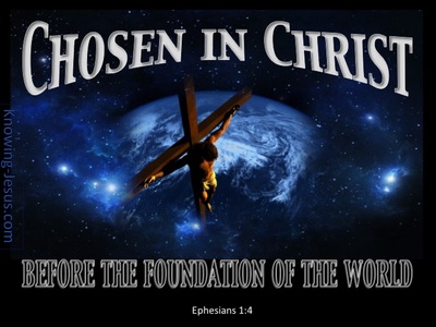 Ephesians 1:4 Chosen In Christ (blue)