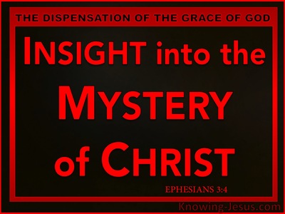 Ephesians 3:4 Insight Into The Mystery Of Christ (red)