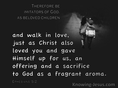 Ephesians 5:2 Walk In Love As Christ Also Love You (gray) 