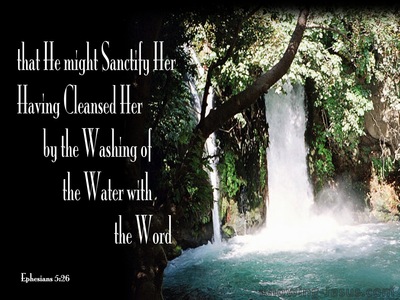 Ephesians 5:26 Washing Of The Water With the Word (black)