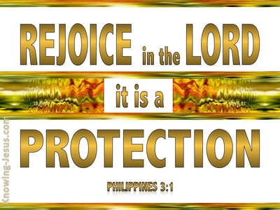 Philippians 3:1 Rejoice In The Lord (gold)