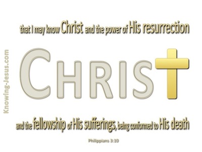 Philippians 3:10 That I May Know Christ (yellow)