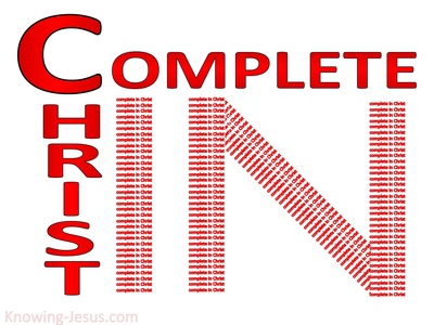 Colossians 2:10 Complete In Christ (red)