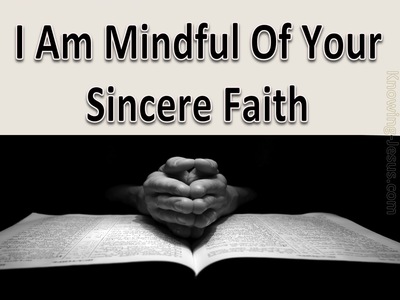 2 Timothy 1:5 The Sincere Faith In You (black)