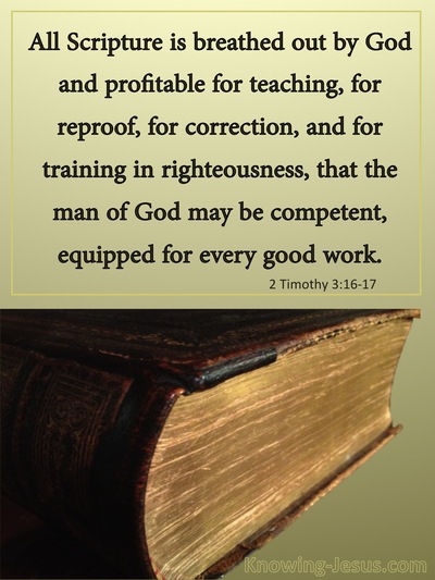 2 Timothy 3:16 All Scripture Is God Breathed (gold)