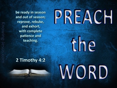 2 Timothy 4:2 Preach The Word (blue)
