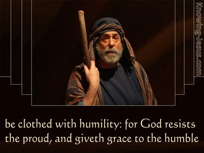 1 Peter 5:5 Cloth Yourself  With  humility (brown)