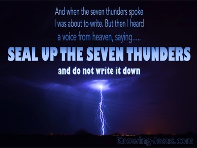 revelation seven thunder peals seal parallel verses
