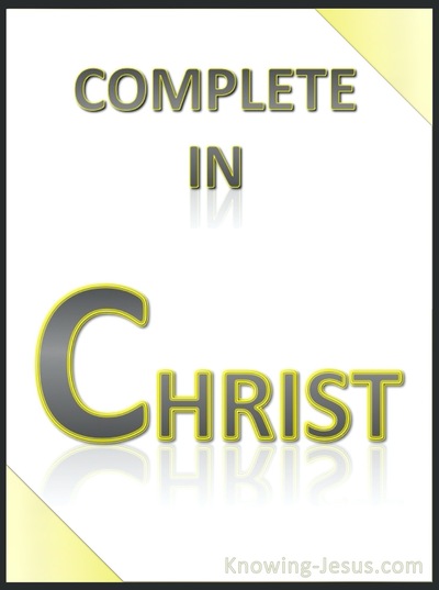 Colossians 2:10 You Are Complete In Christ (green)