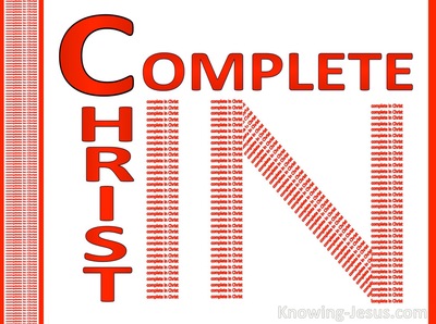 Colossians 2:10 You Are Complete In Christ (red)