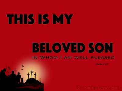 Matthew 3:17 God's Beloved Son (devotional)10-08 (red)