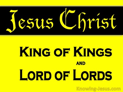 Revelation 19:16 King Of Kings And Lords Of Lords (yellow) 