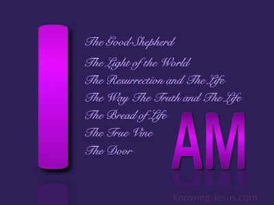John 10:11 Jesus said I AM-02 (purple)