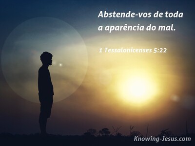 1 Tessalonicenses 5:22 Abstinência (navy)