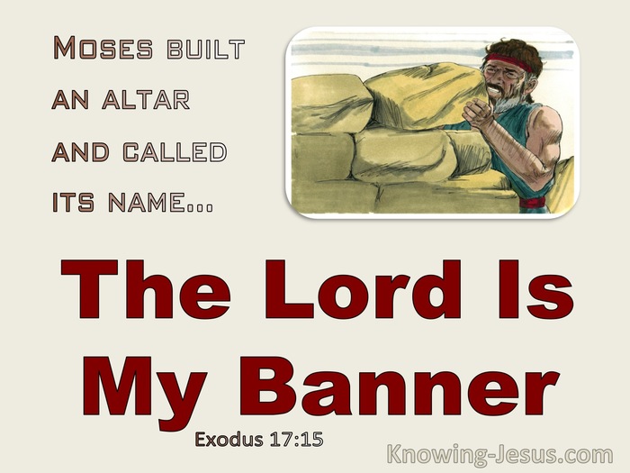 Exodus 17:15 Jehovah:Nissi The Lord Is My Banner (beige)