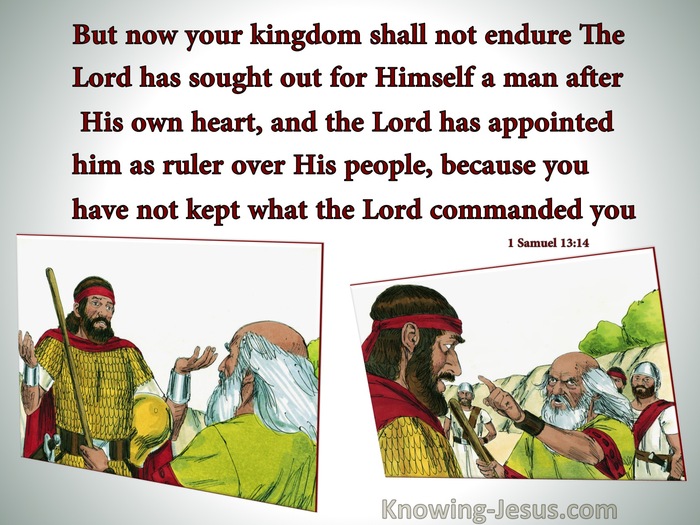 1 Samuel 13 14 Saul%2C Your Kingdom Shall Not Endure Gray 