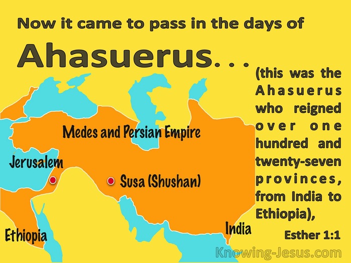 Esther 1:1 It Came To Pass In The Days Of Ahasuerus (orange)