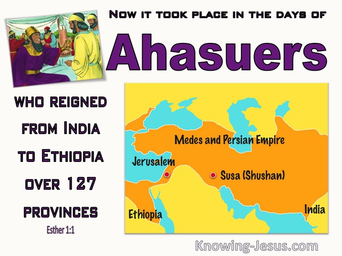 Esther 1:1 It Took Place In The Days Of Ahasuerus (purple) 