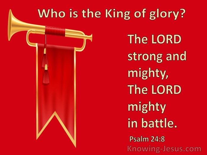 Psalm 24:8 The Lord Strong And Mighty (yellow)