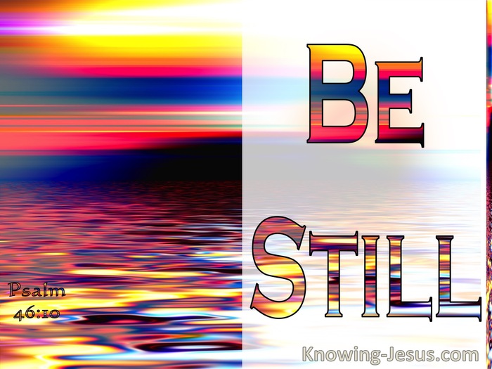 Psalm 46:10 Be Still, And Know That I Am God (red)