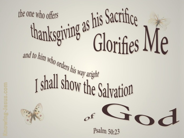 Today, we are thankful for the sacrifice made on the cross. The