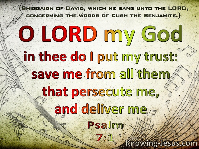 Psalm 7:1 In Thee Do I Put My Trust (green)