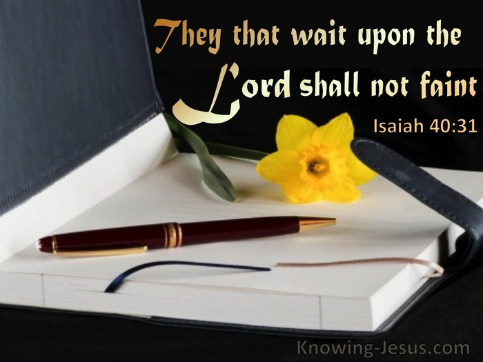 Isaiah 40:31 They That Wait Upon The Lord Shall Not Faint (utmost)07:20