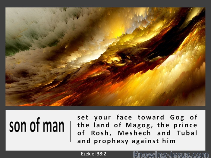 Ezekiel 38:2 Set Your Face Toward Gog Of The Land Of Magog (white)