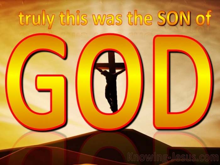 Matthew 27:54 Son Of God (gold)